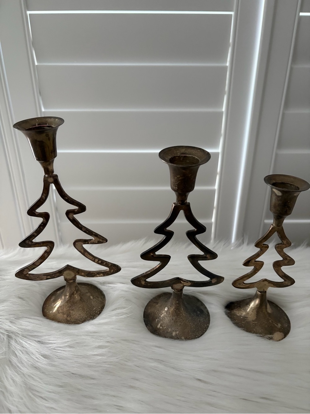 Metal Tree Candle Holders silver plated - Home Accents